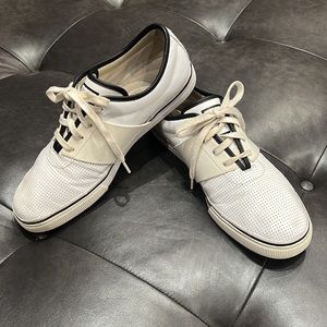 Puma El Rey II Leather Perforated White/Black - Men's Size 12